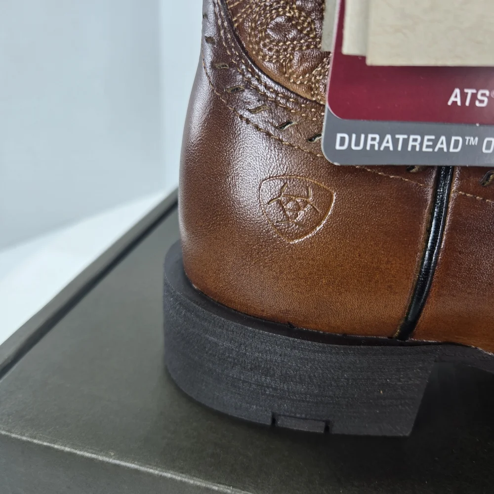 Ariat Women’s Round Up Remuda Brown Leather Cowboy Boots Women's 5.5 or 4 Youth - Picture 7 of 16